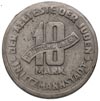 10 marek 1942, Łódź, aluminium magnez, Parchimowicz 15 c, moneta z certyfikatem G. Franquinet’a, ś..