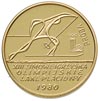 2000 złotych 1980, Warszawa, Zimowe Igryzska Olimpijskie w Lake Placid, na rewersie wypukły napis ..