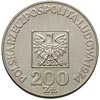 200 złotych 1974, Warszawa, XXX LAT PRL, na rewersie wypukły napis PRÓBA, srebro 14.46 g, Parchimo..