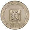 20 złotych 1974, Warszawa, XXX LAT PRL, na rewersie wypukły napis PRÓBA, miedzionikiel 10.16 g, Pa..