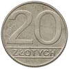 20 złotych 1989, Warszawa, na rewersie wypukły napis PRÓBA, miedzionikiel 5.55 g, Parchimowicz P-3..