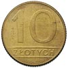 10 złotych 1989, Warszawa, na rewersie wypukły napis PRÓBA, mosiądz 4.30 g, Parchimowicz P-288 b, ..