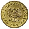 5 groszy 1949, Warszawa, na rewersie wklęsły nap