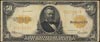 50 dolarów 1922, GOLD CERTIFICATE, podpisy Speel
