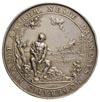 medal okolicznościowy autorstwa S. Dadlera, 1633 r., Aw: Piram nad pozostawionymi przez Tyzbe szat..