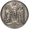 medal okolicznościowy na zawiązanie koalicji antytureckiej - Świętej Ligi 1684 r., Aw: Trzy liście..