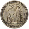 medal wybity z okazji odbudowy Gniezna po pożarze z 1823 r., autorstwa Wolansiego, G.Loos’a i F. K..