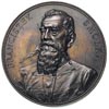 Franciszek Smolka-medal autorstwa A. Scharfa 1895 r., Aw: Popiersie trzyczwarte w lewo i napis w o..