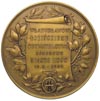 Władysław Łoziński-medal autorstwa J. Markowskiego 1906 r., Aw: Na ozdobnym kartuszu napis WŁADYSŁ..