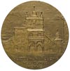 medal pamiątkowy na 25 rocznicę Muzeum Narodowego w Krakowie 1908 r., Aw: Budynek Sukiennic i napi..