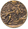 medal na 1100-lecie Cieszyna 1910, Aw: Panorama miasta, powyżej herb rozdzielajacy daty 810 - 1910..