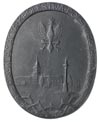 medal jednostronny z okazji proklamacji Królestwa Polskiego 1916 r., Aw: Plac Zamkowy z kolumną Zy..