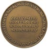 Jan Bukowski - medal autorstwa Franciszka Kalfasa 1937 r., Aw: Popiersie w prawo i napis, Rw: Napi..