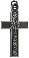 krzyż Żałoby Narodowej, na stronie głównej napis 25 / 27 Lut / PAMIĄTKA / 8 KWIETNIA 1861, na stro..