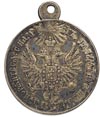 medal za stłumienie powstania na Węgrzech i w Transylwanii 1849, srebro 29 mm, Diakow 589.1, ciemn..
