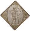 Saksonia, Albert 1873-1902, klipa strzelecka 1884, Drezno, srebro 27.76 g