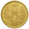 5 rubli 1855, Petersburg, złoto 6.54 g, Bitkin 3