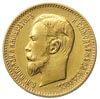 5 rubli 1910, Petersburg, złoto 4.28 g, Bitkin 36 R, Kazakow 377, Fr. 180, rzadki rocznik