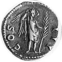 denar, Aw: Głowa cesarza w wieńcu laurowym na gł