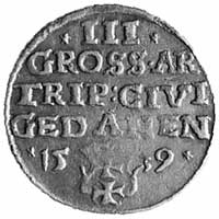 trojak 1539, Gdańsk, Aw: j.w., Rw: j.w., Kop.II.3, H-Cz.390