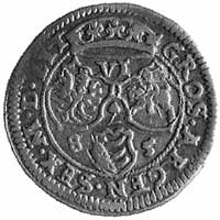 szóstak 1585, Wilno, Aw: Popiersie i napis, Rw: Tarcze herbowe i napis, Kop.IIa -RR-, H-Cz.741 R2,..