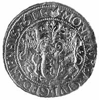dukat 1611, Gdańsk, Aw: Popiersie i napis, Rw: Herb Gdańska i napis, Kop.IV.2 -R-, H-Cz.1278 R, Fr..