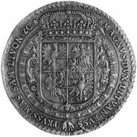 4 talary 1621, Bydgoszcz (moneta bita stemplem 100-dukatówki), Aw: Popiersie w zbroi, płaszczu i n..