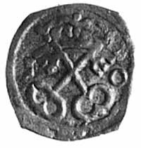 denar 1610, Poznań, Aw: j.w., Rw: j.w., Kop.I.10 -RR-, H-Cz.1262 R3, T.2