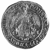 dukat 1637, Toruń, Aw: Popiersie i napis, Rw: He