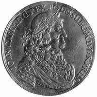 6-dukatówka medalowa b.d., Jana Höhna Starszego, Aw: Popiersie króla w zbroi i napis IO AN CASIM D..