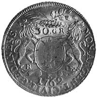 złotówka 1762, Gdańsk, Aw: Popiersie i napis, Rw