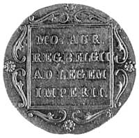 dukat 1831, Utrecht, Aw: Stojący rycerz i napis, Rw: Napis w ramce, Plage 269, Fr. 114 (43)