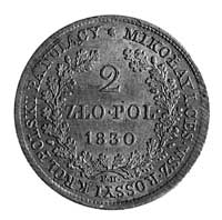2 złote 1830, Warszawa, Aw: j.w., Rw: j.w., Plag