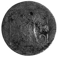 grosz srebrny 1766 Stanisława Augusta z puncą z herbem Ciołek