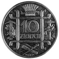 10 złotych 1934, Warszawa, Aw: Orzeł i napis, Rw