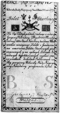 5 złotych 8.06.1794, seria N.C.1., Kow. 1a, Pick A1