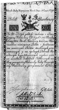 100 złotych 8.06.1794, Kow.5, Pick A5