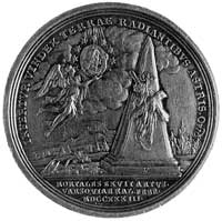 medal autorstwa Vestnera, z okazji śmierci króla