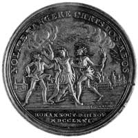 medal z okazji nieudanego porwania króla Stanisława Augusta 1771, medalier I.L. Oexlein, Aw: Alego..