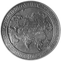 medal poświęcony B. Orlińskiemu z okazji lotu Warszawa-Tokio-Warszawa, autorstwa J. Aumillera 1926..