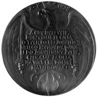 medal na zajęcie Zaolzia autorstwa H. Kuny, 1938