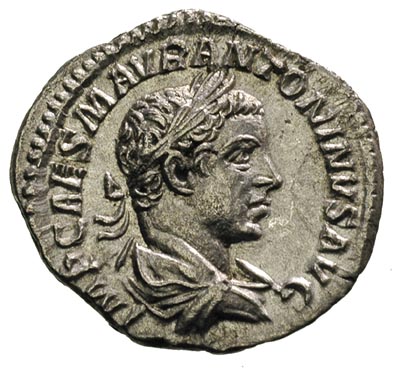 Elagabal 218-222, denar 218-219, Rzym, Aw: Popie