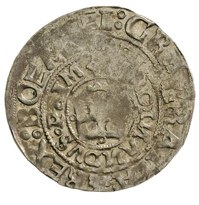 Ferdynand 1526-1564, grosz praski, Aw: Korona i napis w podwójnym otoku, Rw: Lew i napis w otoku, 2.75 g, Smolik 13, blask menniczy