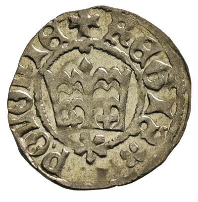 Kazimierz Jagiellończyk 1446-1492, półgrosz koronny, Aw: Orzeł z głową zwróconą w lewo, Rw: Korona, 0.96 g, wyśmienity egzemplarz