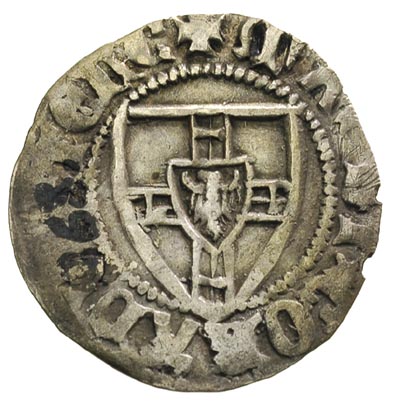 Konrad von Jungingen 1393-1407, szeląg, Aw: Tarc
