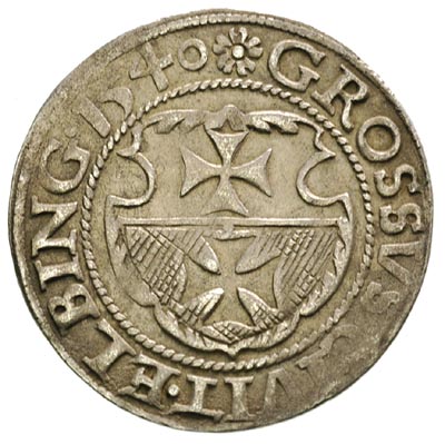 grosz 1540, Elbląg, na awersie końcówka napisu PRVSS