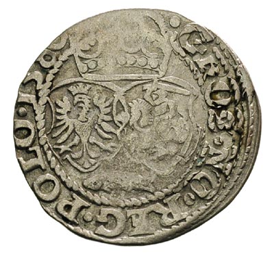 grosz 1580, Olkusz, Aw: Popiersie króla w prawo 