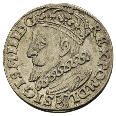 trojak 1601, Kraków, odmiana z popiersiem króla w lewo, Iger K.01.1.a