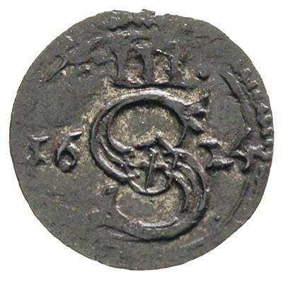 trzeciak 1624, Łobżenica, odmiana bez napisów w otoku, T.7, rzadki, ciemna patyna