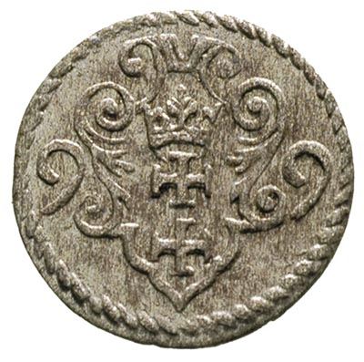 denar 1599, Gdańsk, nieco rzadszy